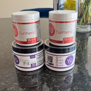Yuu Turmeric and Trim Fit Supplement Set - Red and Purple